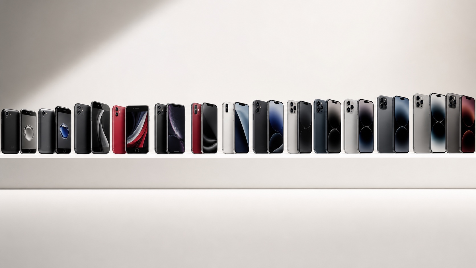 Collection des générations d’iPhone réparées par Solution Phone à Mâcon